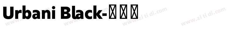 Urbani Black字体转换 Urbani Black字体转换